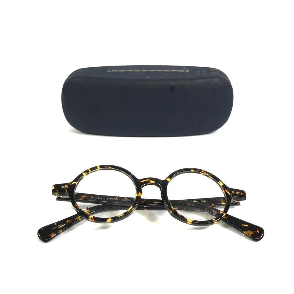 Dolabany Eyeglasses Frames BAXTER SAND DEMI Tortoise Round Full Rim 43-20-145